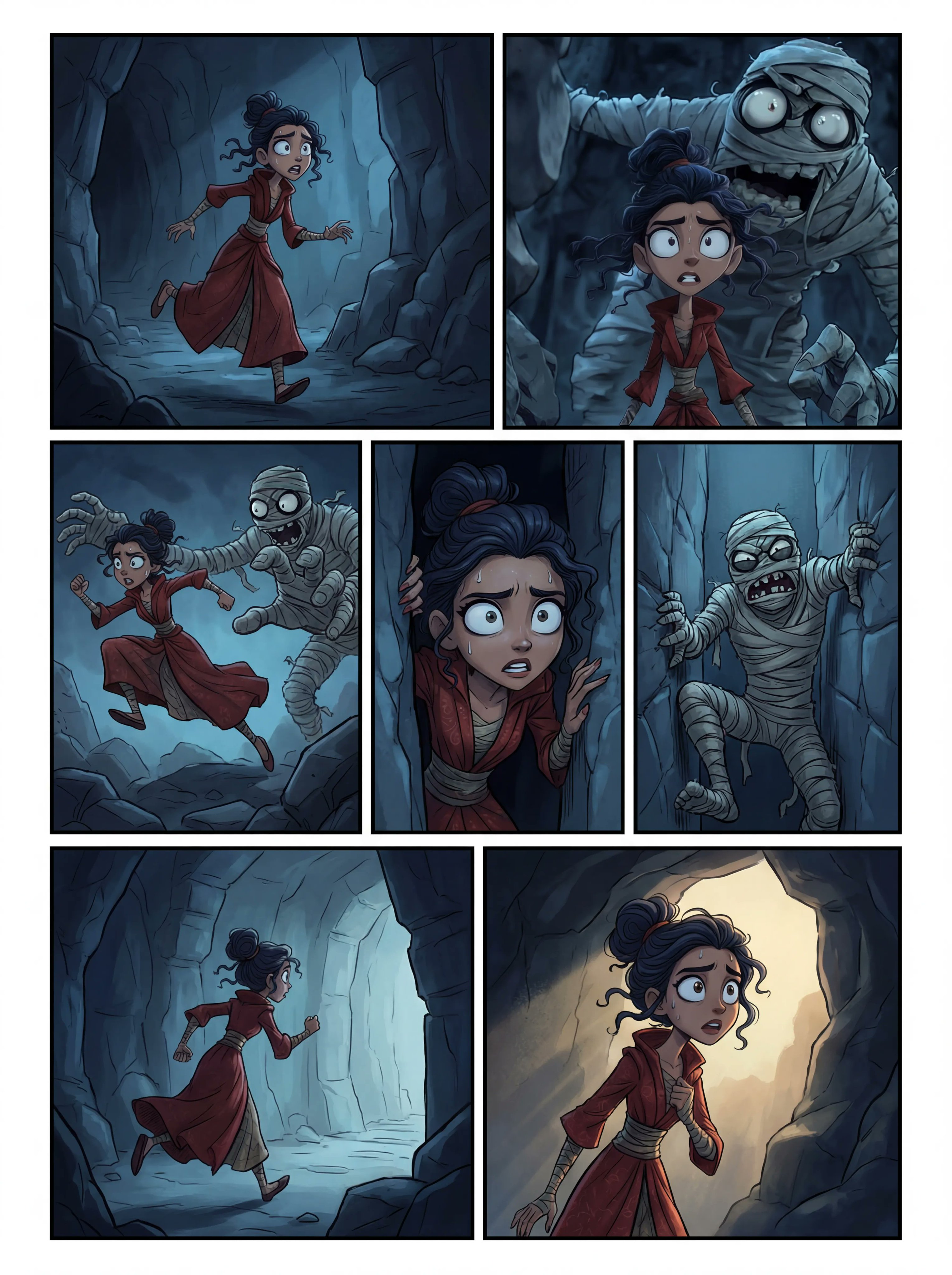 7 Frames Comic Page